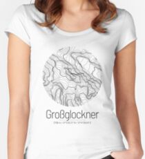 Grossglockner | Topographic Map Design (Minimalist) Fitted Scoop T-Shirt