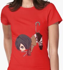 Mikasa in Safety Pin - Shingeki no Kyojin Women's Fitted T-Shirt