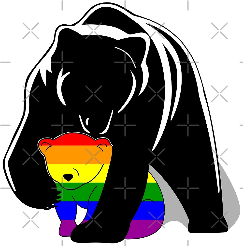 Gay Pride Mama Bear Wordless By Bunny Loven Redbubble