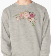 Romantic Watercolor Flower Bouquet Pullover