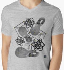 "Stereographic Klein Schlegel - GREY"© Men's V-Neck T-Shirt