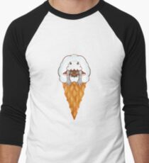Pokemon Wooloo Original icecream cone Baseball ¾ Sleeve T-Shirt