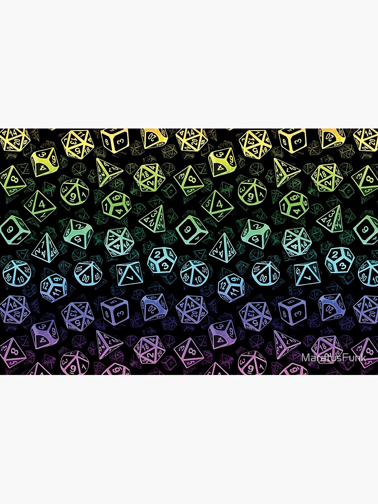 D20 Dice Set Pattern (Rainbow) by MaratusFunk