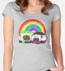Ace/Aro WLW (WooLooWoo) Pride Fitted Scoop T-Shirt