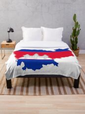 Flag of Cambodia Throw Blanket
