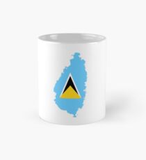 Flagge von St. Lucia Tasse (Standard)