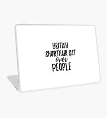 Vinilo para portátil British Shorthair Cat Over People