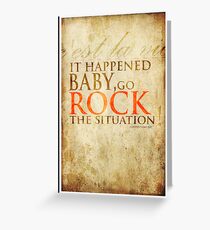 ROCK Greeting Card