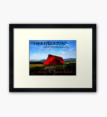 banner challenge Framed Print