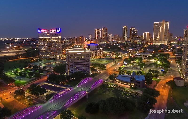 &ldquo;Fort Worth Skyline at Night&rdquo; by josephhaubert | Redbubble