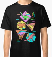 Nineties Dinosaurs Pattern Classic T-Shirt