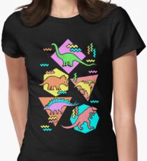 Modèle des dinosaures des années 90 T-shirt col V femme