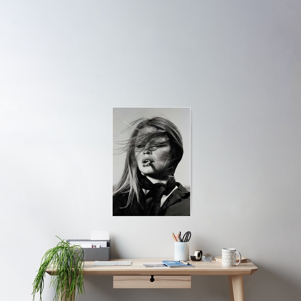 Brigitte Bardot Rauchen Poster