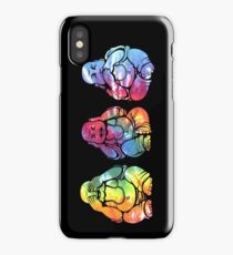 Buddhas: See no, Hear no, Speak no evil (vertical) iPhone Case
