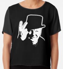 V sign, Victory, V, 1943, WWII, Winston, Churchill, British prime minister, Chiffon Top