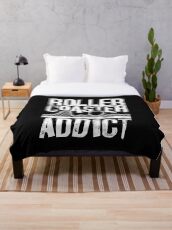 Roller Coaster Addict I cool rollercoaster fan design Throw Blanket