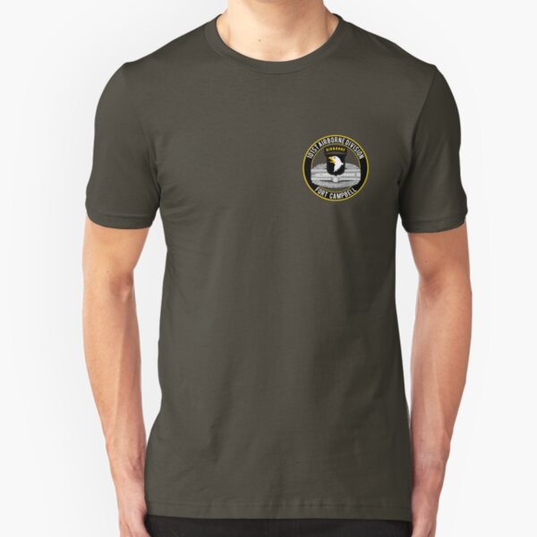 101st Airborne Combat Action Badge Slim Fit T-Shirt