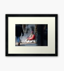 Just staying warm Framed Print