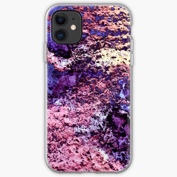Paw Prints in Purple and Pink iPhone Soft Case