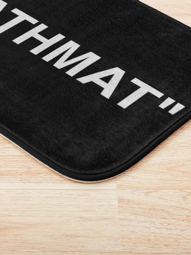 Alternate view of Bathmat Quotation Marks White Bath Mat