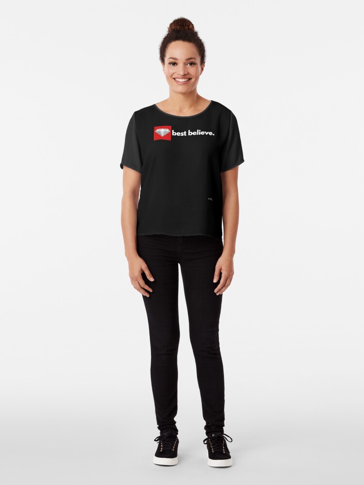 Alternate view of best believe Chiffon Top