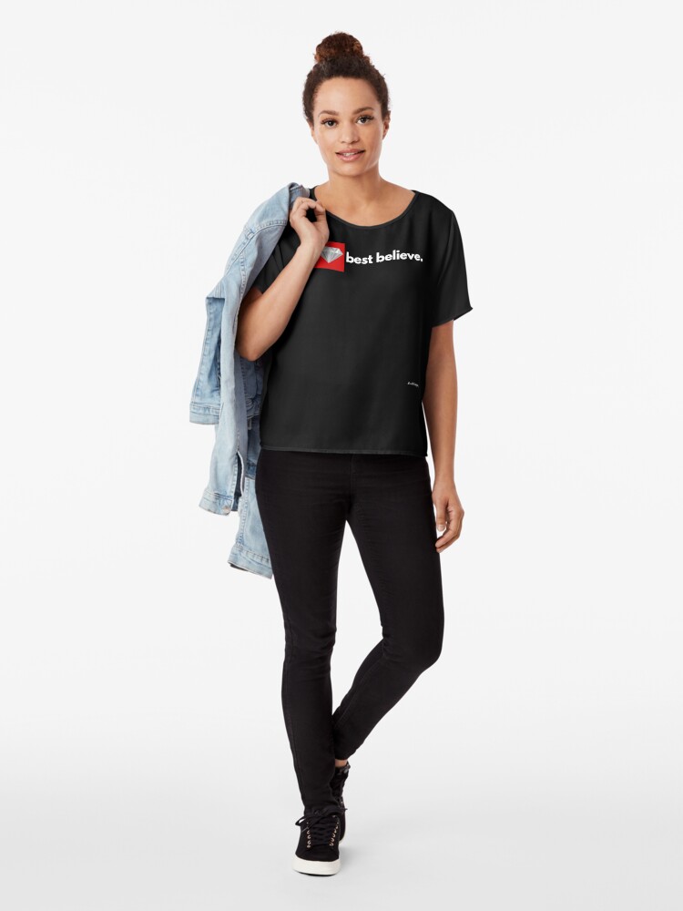Alternate view of best believe Chiffon Top