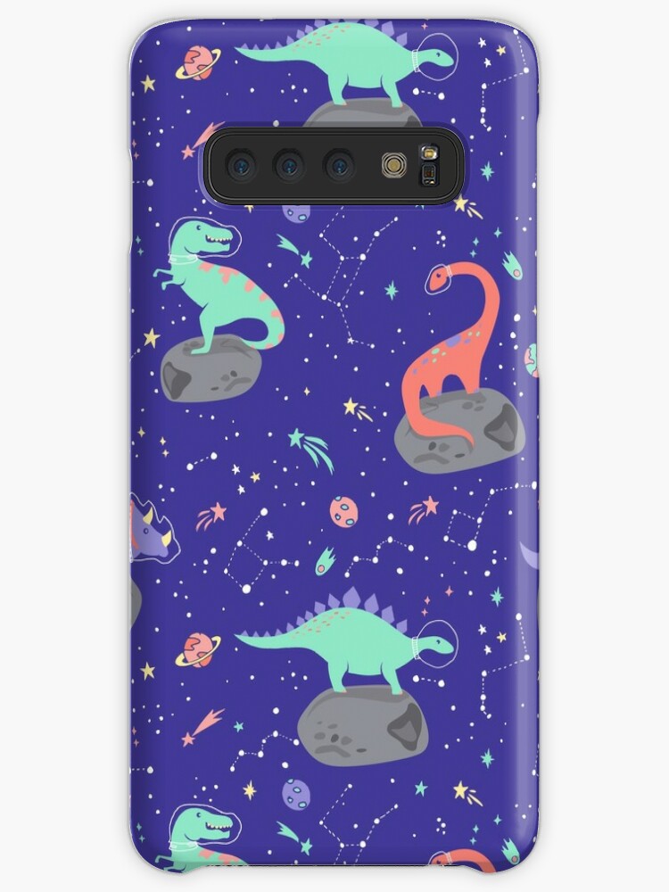 Dinosaur Pattern in purple Samsung S10 Case