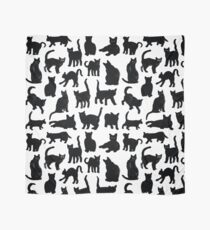 Black Cats Pattern Scarf