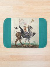 Alfombra de baño Bestiario medieval GRIPHON RIDER