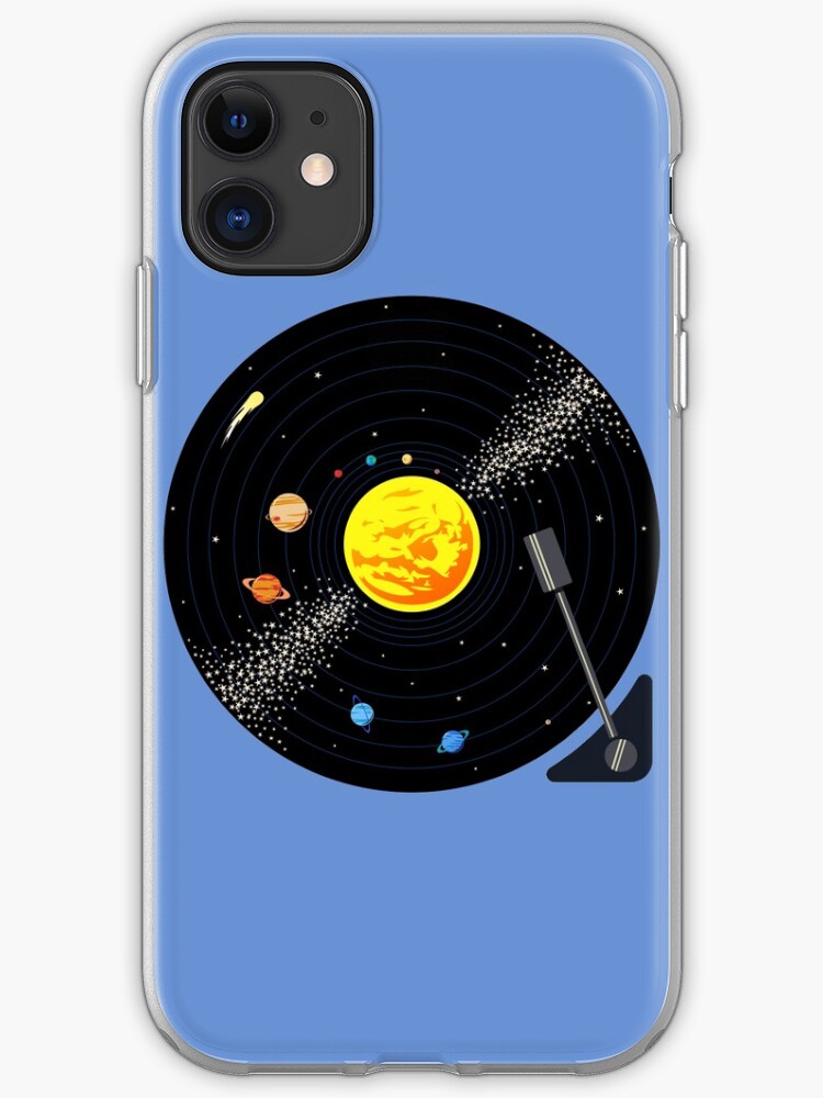 Solar System Vinyl Record Iphone Case By Jezkemp