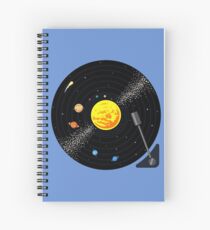 Cuaderno de espiral Disco de vinilo del sistema solar