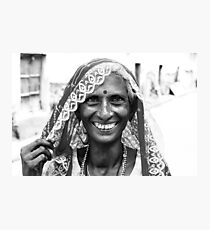 Smile, Life is just a moment Photographic Print