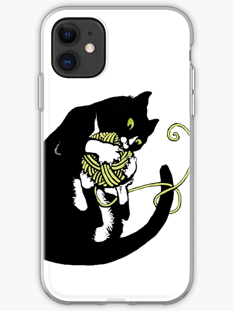 Cats On A Lattice - Black iPhone 11 case Cats On A Lattice - Black iPhone 11 case