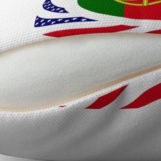 Alternate view of Portuguese American Multinational Patriot Flag Series Throw Pillow