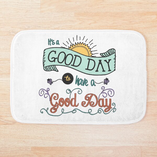 It's a Good Day with Color by Jan Marvin Bath Mat