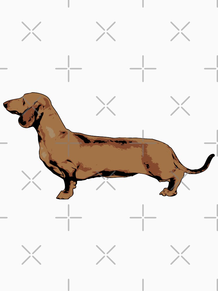 Red Smooth Haired Dachshund by tribbledesign