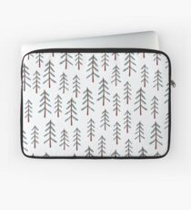Fir tree doodle wood Laptop Sleeve