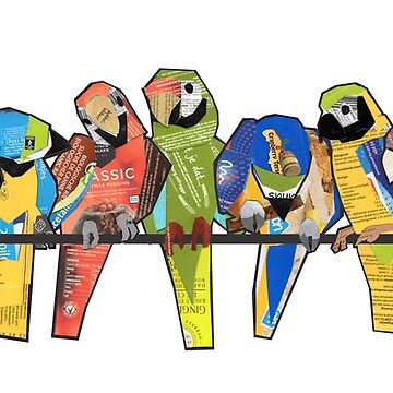 Artwork thumbnail, Seven Macaws by Packeredo