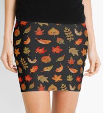 Sad fallen leaves Mini Skirt
