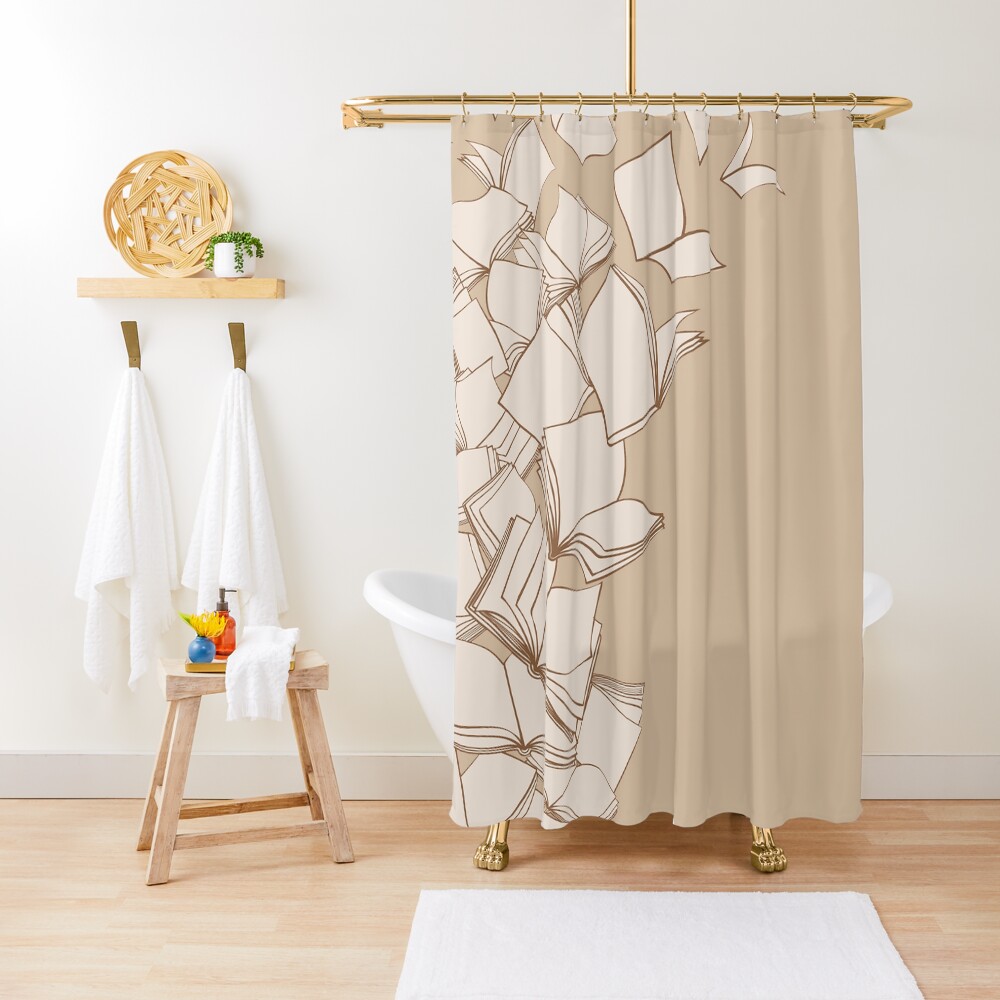 "Books" Shower Curtain by LaPetiteBelette Redbubble