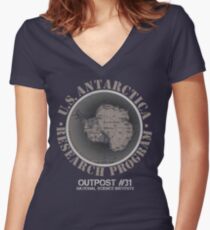OUTPOST 31! Women's Fitted V-Neck T-Shirt