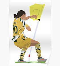 Sam Kerr Corner Flag Celebration Poster