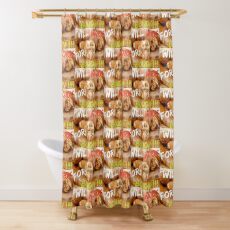 Will Work for Boudin Shower Curtain