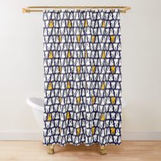 Gold Tooth Shower Curtain