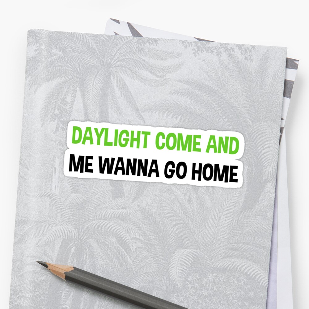 " Beetlejuice: Daylight come and me wanna go home" Sticker ...