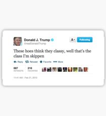 Donald Trump Classy Sticker