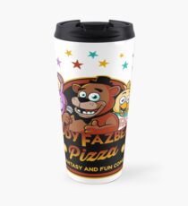 Five Nights at Freddy's Freddy Fazbear's Pizza FNAF logo Travel Mug