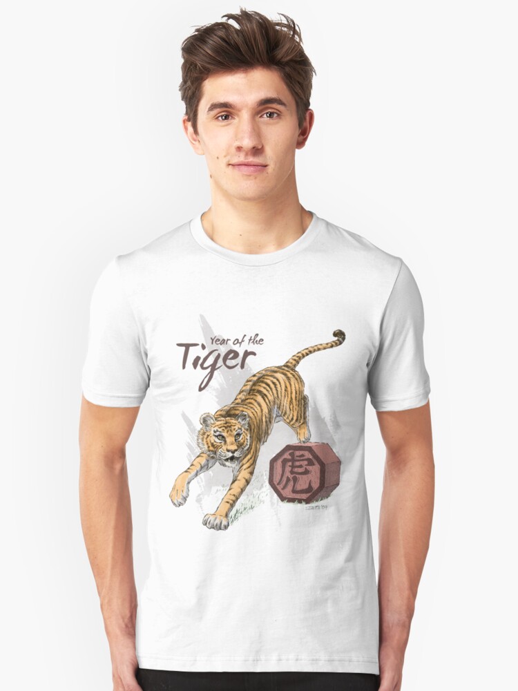Alternate view of Year of the Tiger by Stephanie Smith Slim Fit T-Shirt