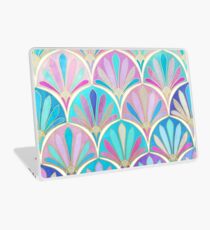 Glamouröse Zwanziger Jahre Art-Deco-Pastell-Muster Laptop Folie