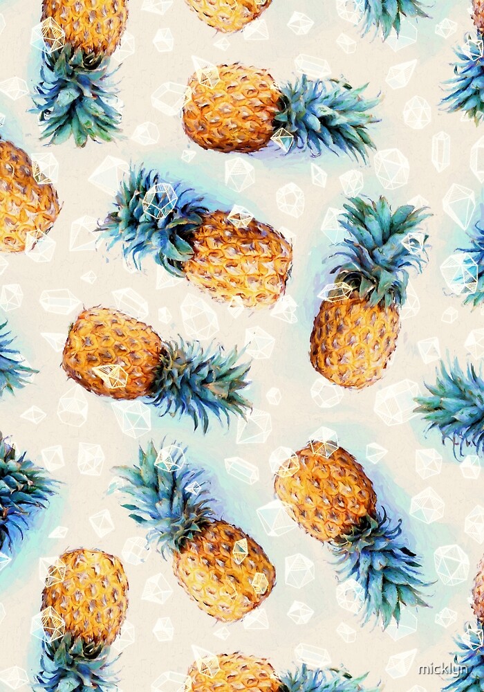 Pineapples Crystals By Micklyn Redbubble 1009